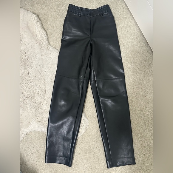 Aritzia Faux Leather Funk Pant - Picture 4 of 7